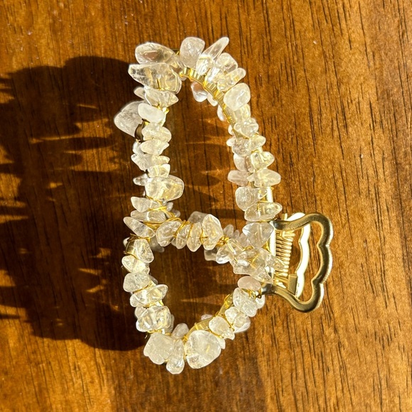 Accessories - Clear Quartz Butterfly Claw Clip